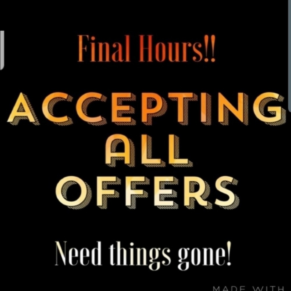 All offers will be accepted